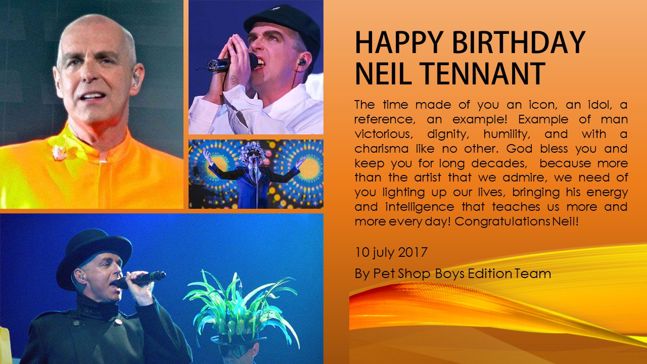  Happy Birthday for our Master Neil Tennant!!! 