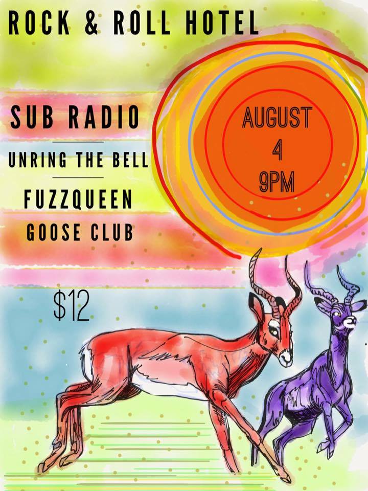 SongPoRadio's tweet photo. August 4 @rocknrollhotel BRING JOY! @Fuzzqueen #SubRadioStandard @unringbell @GooseClubMusic https://t.co/wUkJO3PwIb https://t.co/M9Ot8TfEtu