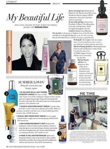 #MondayMotivation starts with coffee &amp; coverage! Thank you @CountryandTown Magazine for featuring Blowout Ibiza! 😘 #PR #Beauty #Hair #Ibiza