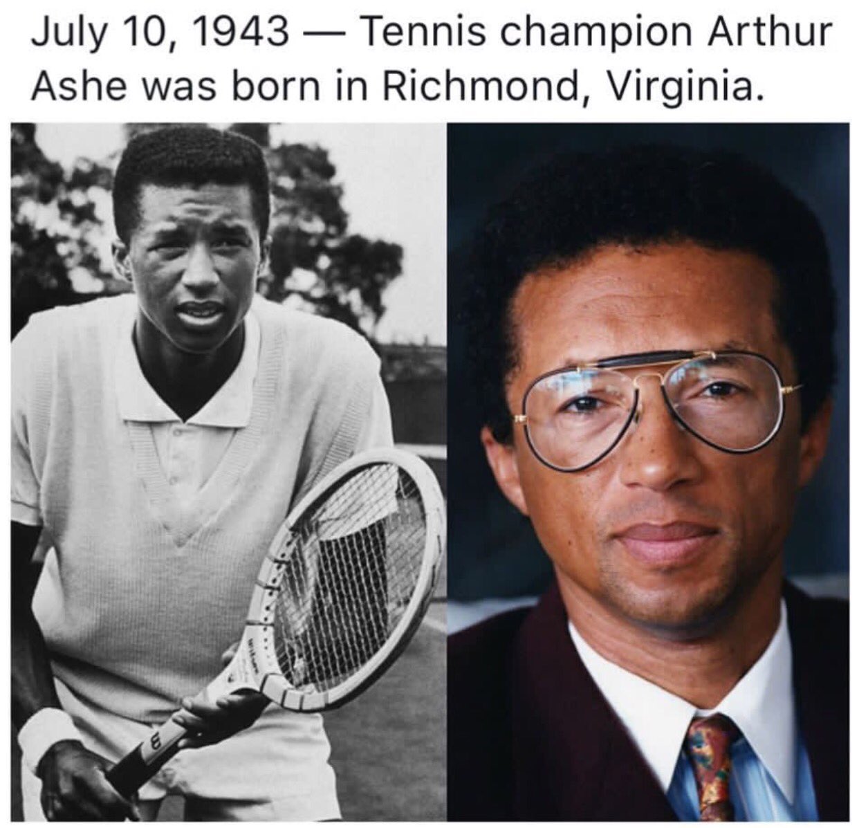 Happy 74th Birthday in heaven Arthur Ashe, Jr.      