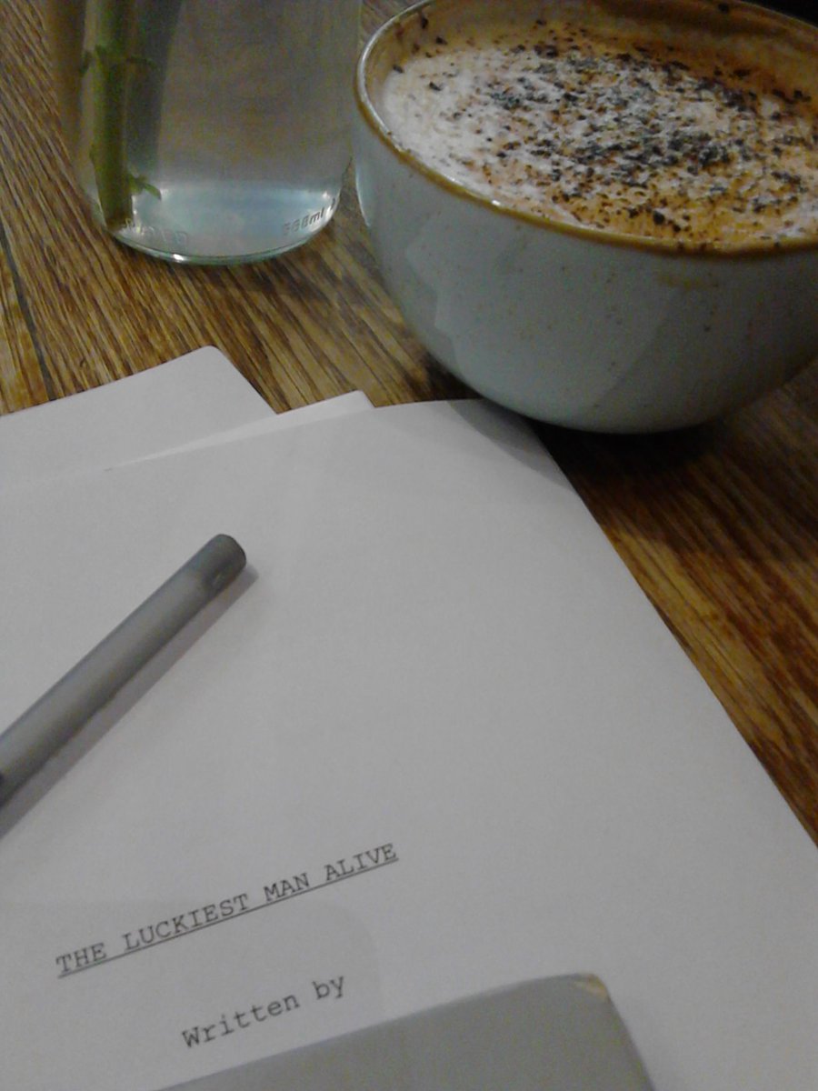 RussGascoigne1's tweet photo. Very good. Coffee wasn't bad either @CoffeeBarker #scriptreading #screenwriting #scriptmeeting #cardiff https://t.co/AccUXy9gEj