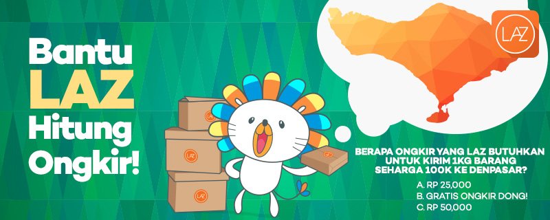 LazadaID's tweet photo. Yuk bantu LAZ hitung ongkir sepatunya dan menangkan voucher senilai 100K utk 2 org pemenang! Cek ini utk tau jwbnnya>https://t.co/pJnmVxwY0G https://t.co/yZHRyHf7r5