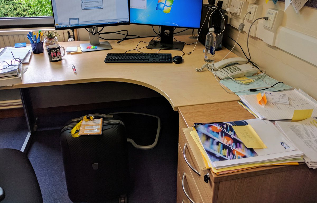 DrAnneTempleton's tweet photo. Travelling straight from Spain to the office means I still have my #EASP2017 suitcase with me! 9 hour journey 😴 https://t.co/qXHryA9B94