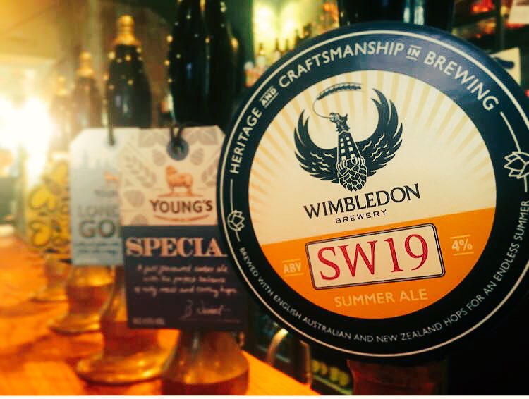 Finchspub's tweet photo. Love #Wimbledon2017 love #ale well come try our newest edition to the bar #wimbledonSW19 #ale #new #summerale @WimbledonBrew @YoungsPubs https://t.co/qhEjVCLGtz