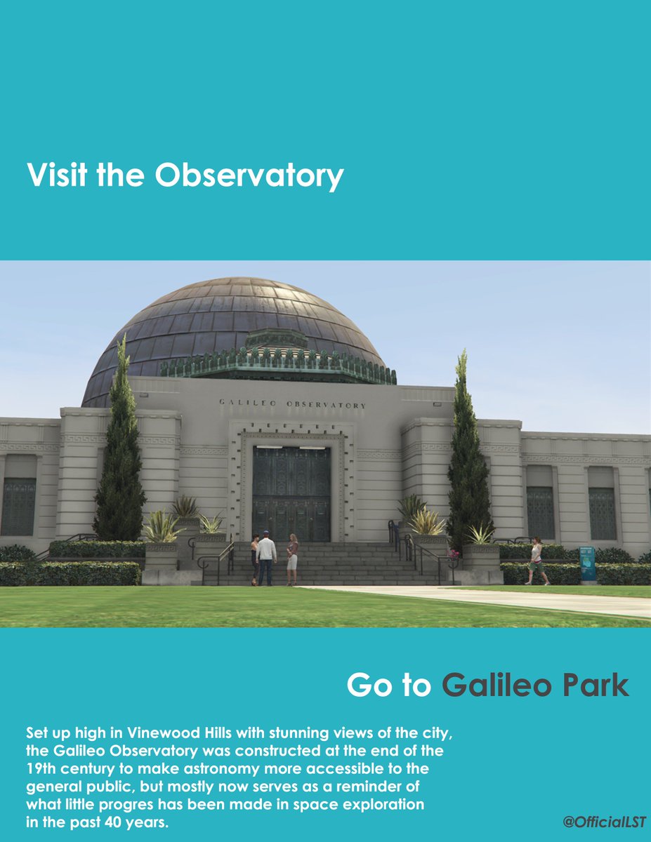 Visiting Los Santos this week and looking for something to do?
Visit the Galileo Observatory by using our express service. (Routes: 44 &amp; 68)
