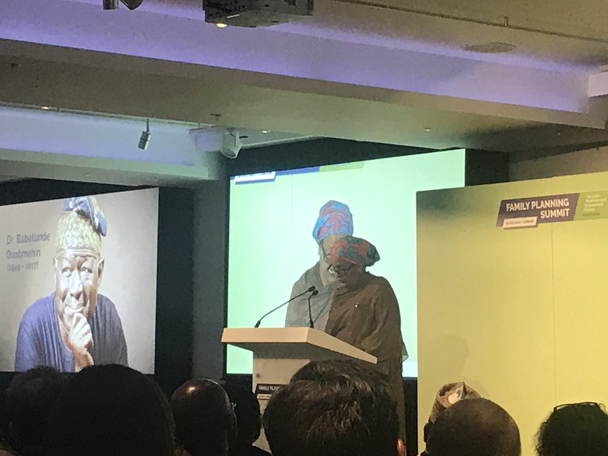 LailaBokhari's tweet photo. A champion of the 10-yr old. Powerful tribute by @AminaJMohammed to a true global leader,drBabatunde @UNFPA. Highlighting #youth #HerFuture https://t.co/afEtlubjTo