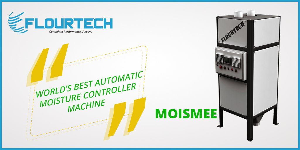 FlourTech's tweet image. Have a look at our exclusive Moisture control machine called Moismee. To know more please visit our website flourtech.com.