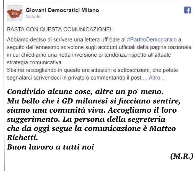 silviadedea's tweet photo. Essere ascoltati non è mai stato così bello. Grazie, @matteorenzi #Avanti, #insieme. un grande in bocca al lupo a @MatteoRichetti! #GDMilano https://t.co/exFAwDsRA2