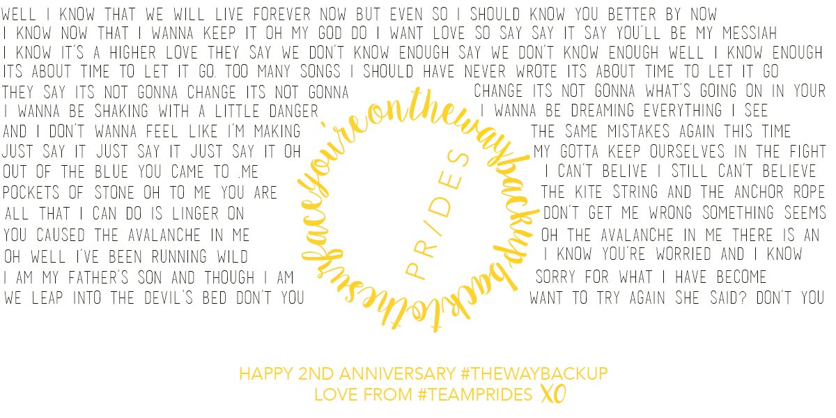 itstraceyfaye's tweet photo. Happy 2nd Anniversary to the album which has changed my life. Thank you for everything, it's been incredible. #TheWayBackUp xo https://t.co/EPCTwdWotm