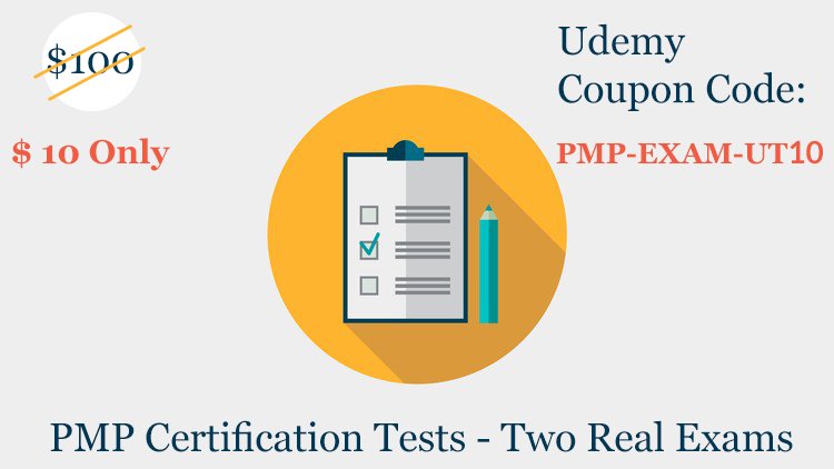 6PConsulting's tweet photo. PMP Certification Tests - Two Real Exams
https://t.co/2e1XbBsSbY
#PMP, #PMP_Exam, #Udemy, #Coupon_Code, @PMI https://t.co/ULwKRYYkn6