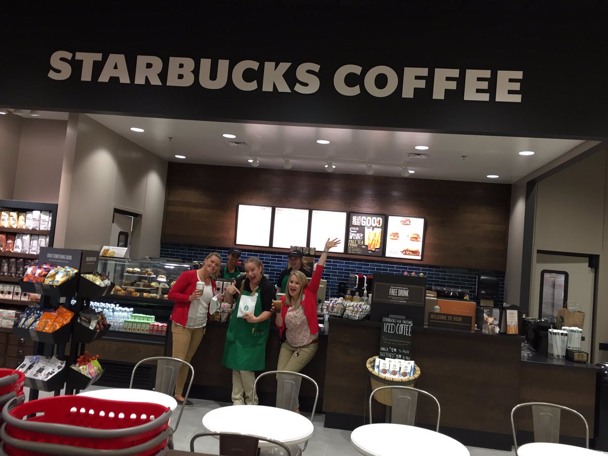 We are SO excited to announce our Starbucks grand opening @ Hudson Target!!!