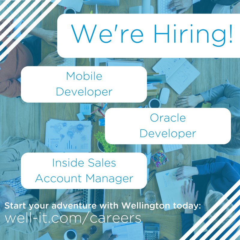_WellingtonIT's tweet image. We're hiring in #sales #oracledevelopment & #mobiledevelopment Interested? Apply here: hubs.ly/H0807B30 #jobsNI #belfastjobs