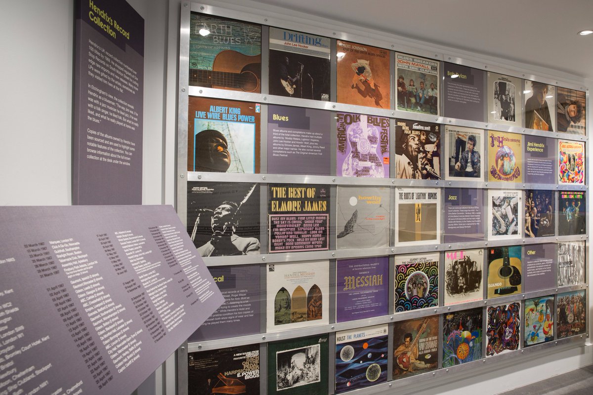 Hendrix had an amazing music collection which you can check out in our Record Room. You can take a record listing away with you too!