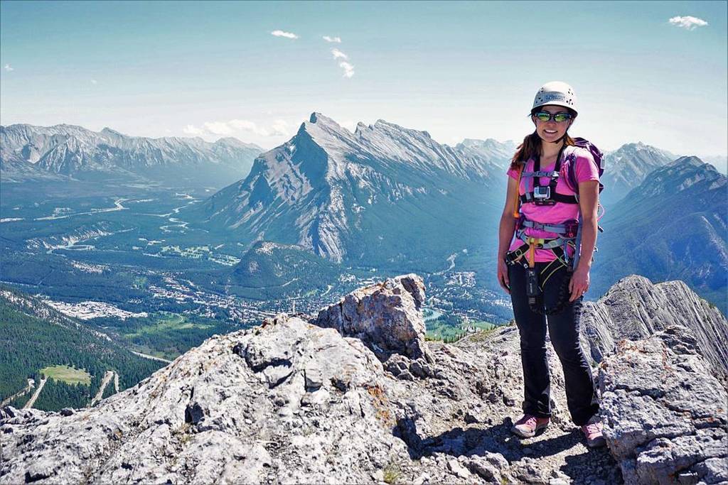 playoutsidegal's tweet photo. On top of the world at @mtnorquay ! #mightyquay #viaferrata #mountnorquay #mybanff #banffnationalpark #adventure #… https://t.co/AiWttK7bXP https://t.co/9x3UJj3Ii9