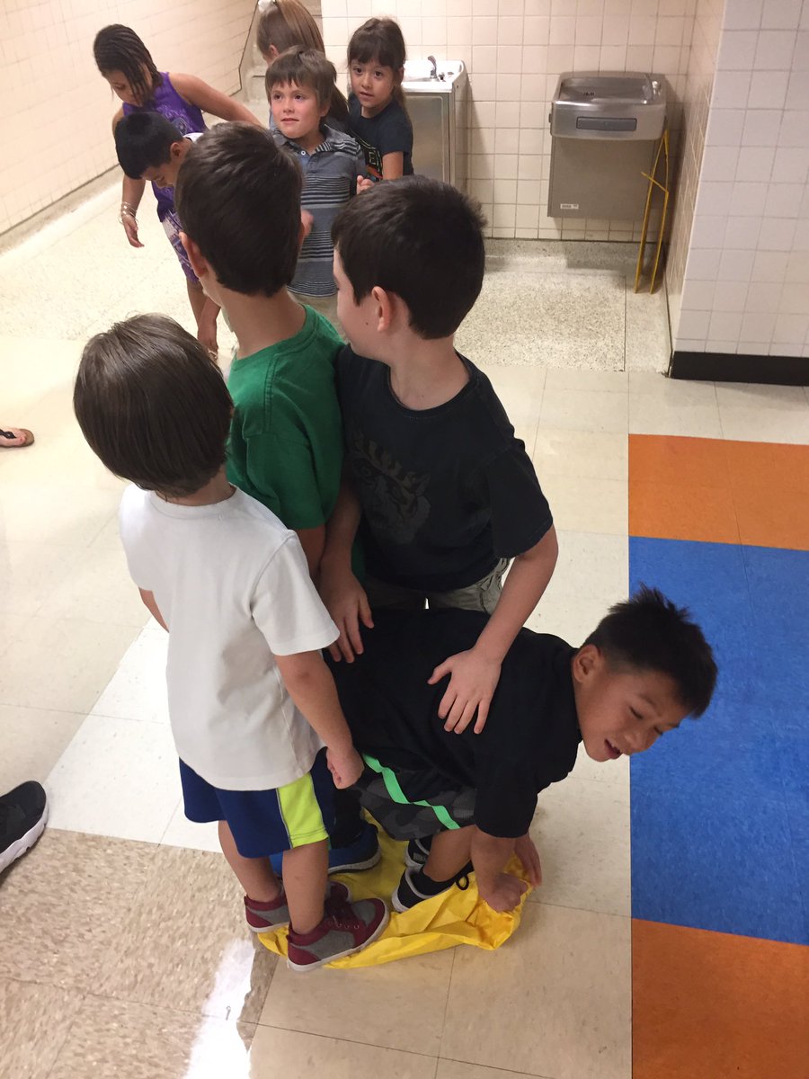 Dr_Booker's tweet photo. Team building at camp invent! #campgisd https://t.co/zA8hBkmY7w