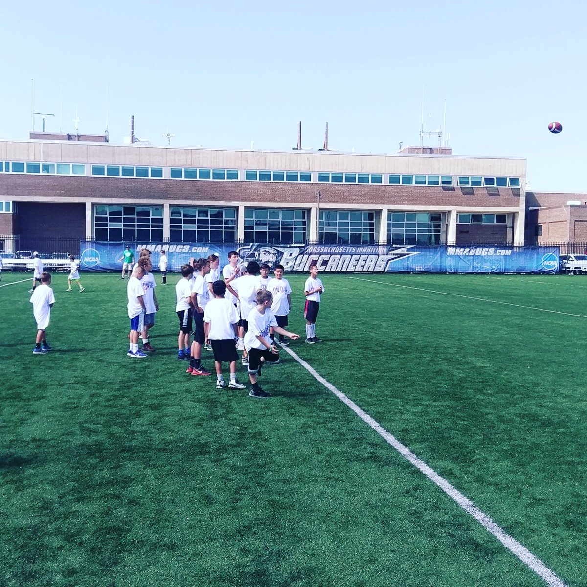 EvenFieldOrg's tweet image. It's a beautiful day to be at Massachusetts Maritime Academy for @NEPAC  #FootballForYou!