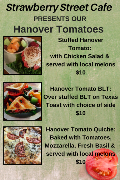 strawstreetcafe's tweet photo. We have our #HanoverTomato Specials back for the summer! Stop in this week & enjoy the freshest specials in #RVA. #RVAExclusives #RVAEats https://t.co/ecr9XESstw