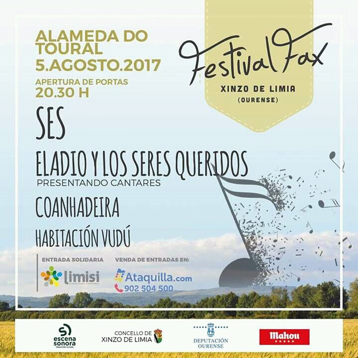 MariaEstevez01's tweet image. Vuelve el Festival Fax!!! 5 de Agosto en Alameda do Toural...@EscenaSonora @HabitacionVudu @MariaEstevez01 @mariaxosesilvar