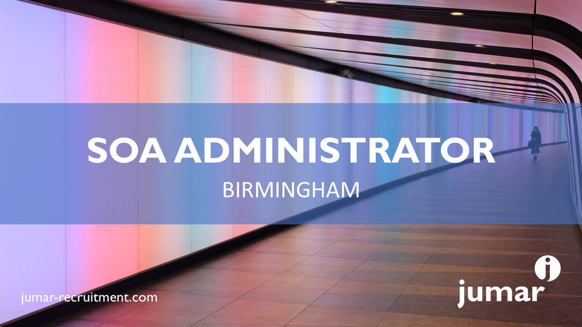 jumarrecruit's tweet image. SOA Administrator
Birmingham
Permanent
Competitive
ow.ly/ilie30dvpaB
#MondayMotivation