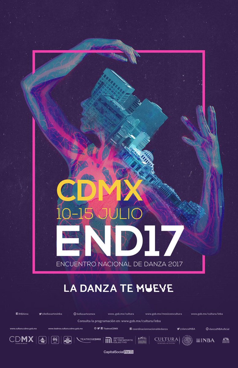 CulturaCiudadMx's tweet photo. ¡Inicia el Encuentro Nacional de Danza 2017! Acompáñanos en la función inaugural con @MexCityBallet en @TeatrosCDMX. https://t.co/fg1KrYDBqf https://t.co/EL7Me2vRvT