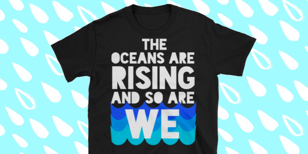 HumanVoiceApp's tweet image. THE OCEANS ARE RISING AND SO ARE WE! 🌊✊ Get our new Climate Change shirt here! 🌎 #climatechange #GlobalWarming  humanvoiceapparel.com/product/the-oc…