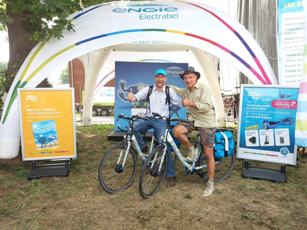 ENGIEelectrabel's tweet image. Notre collègue Olivier s’est clairement amusé ce samedi avec @AdrienJoveneau  @BeauVeloRTBF ! Samedi prochain, rendez-vous à #Libin !