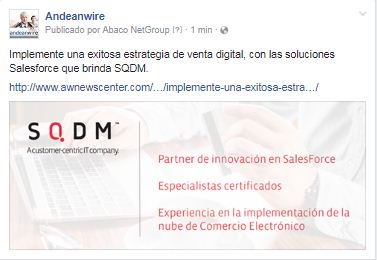 BusinessCol's tweet image. #Implemente una exitosa estrategia de #ventadigital, con las soluciones Salesforce que brinda @SQDM.
goo.gl/epzNNt