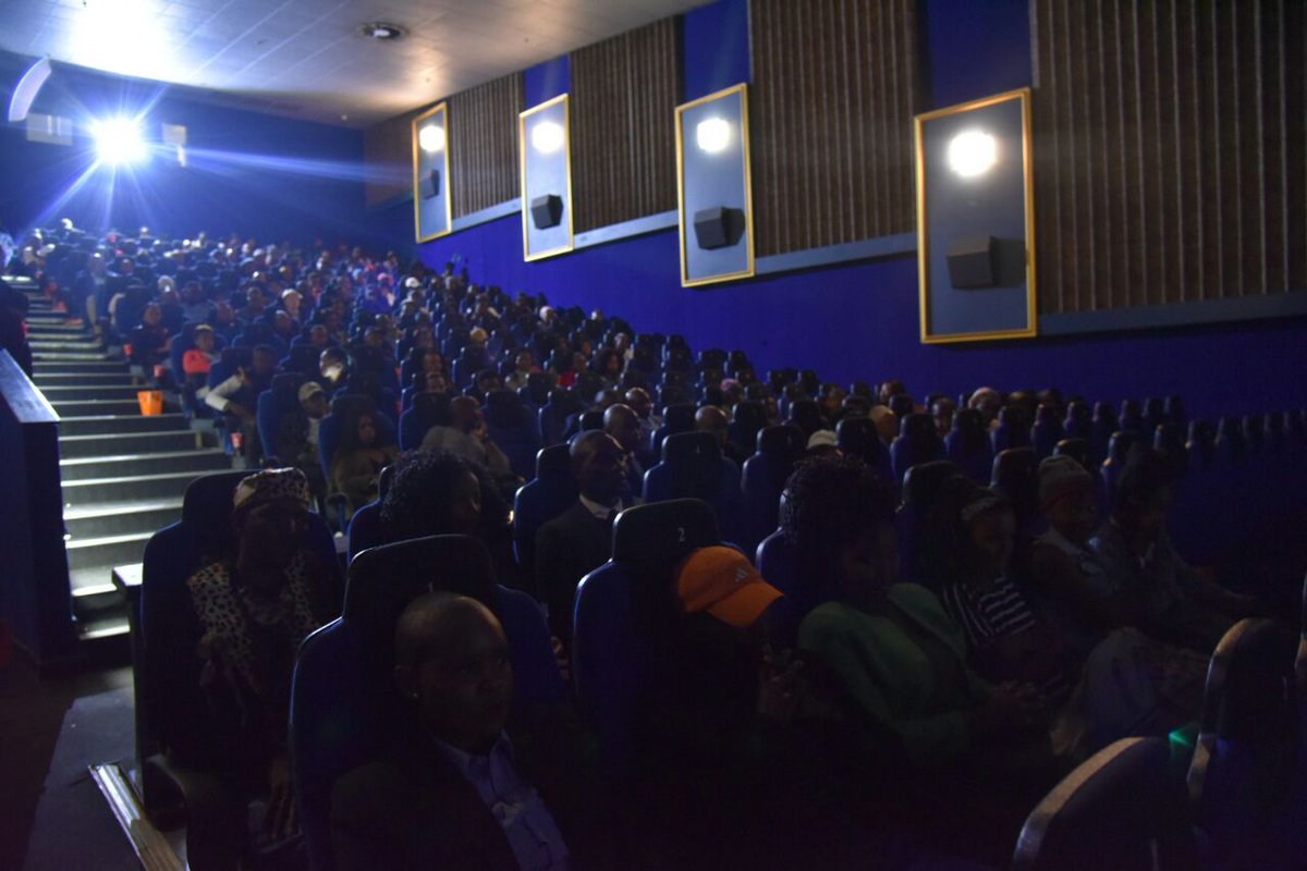 DpmeOfficial's tweet image. @ #KalushiDay Young people being reminded not to take their freedom for granted @ a free screening of #Kalushi @MenlynCinema