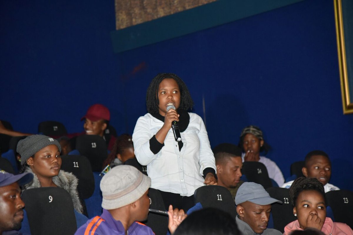 DpmeOfficial's tweet image. @ #KalushiDay Young people being reminded not to take their freedom for granted @ a free screening of #Kalushi @MenlynCinema