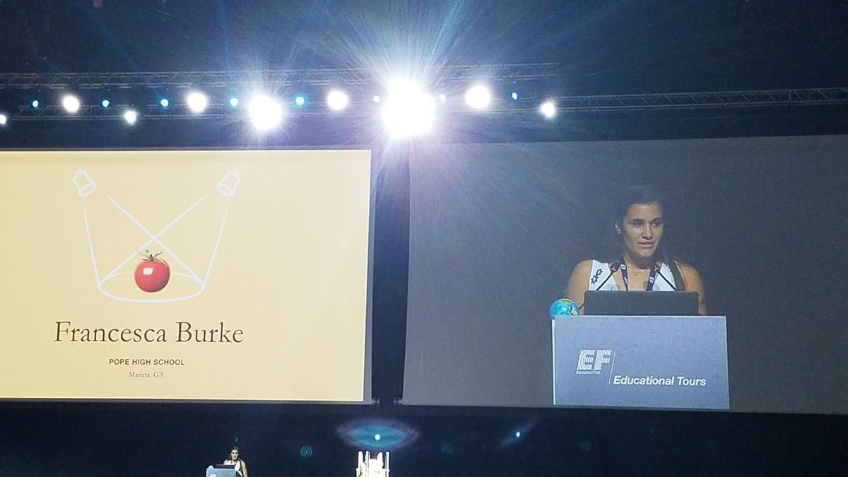 CDipRob's tweet image. A friend of mine was in Italy and asked me if I knew the guest speaker. @PopeAthletics @PopeHS1 is proud of Francesca Burke! Way to go!