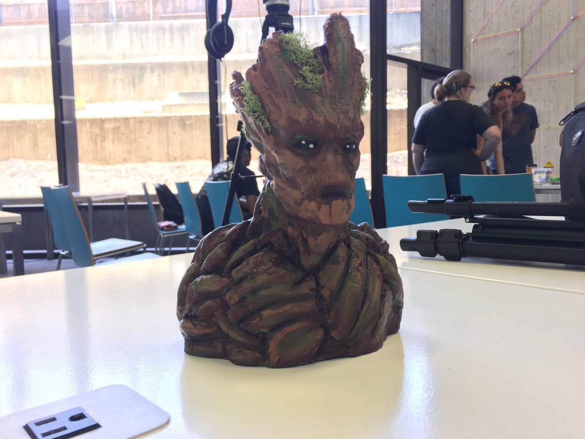 stephstutz's tweet image. It&apos;s #Groot 🌱Enjoyed visiting the 3D molding class on Saturday at @lbcitylibrary. #LBPL #LBCityLibrary