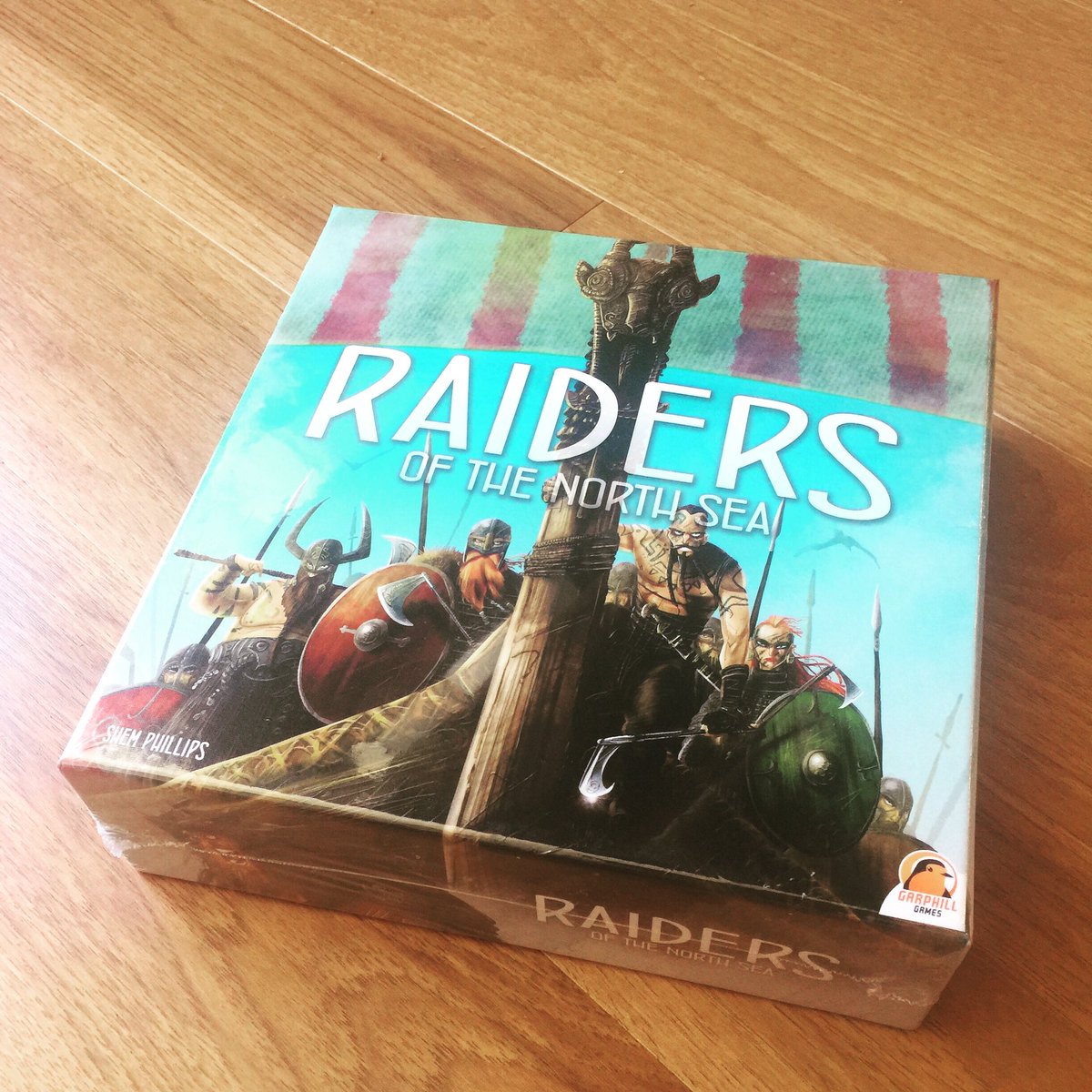 Woohoo! 2017 Kennerspiel des Jahres nominee Raiders of the North Sea in stock now! #raidersofthenorthsea #boardgames #nuttysquirrelgames