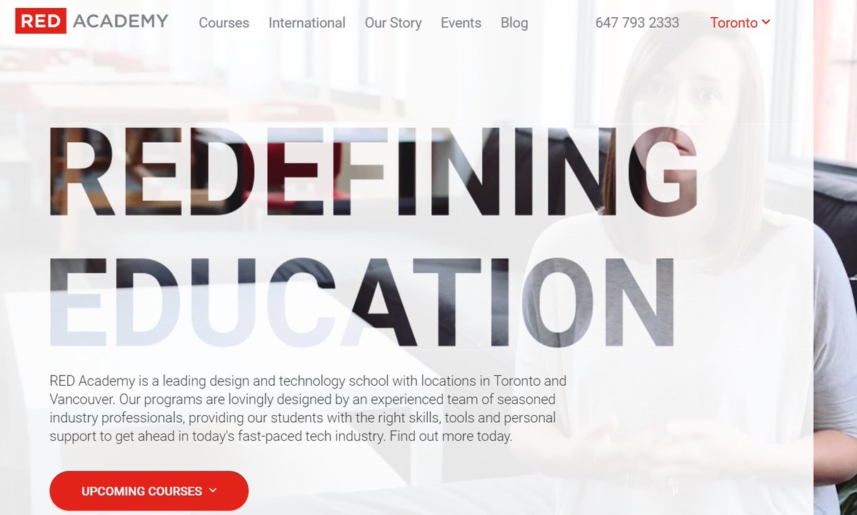 TechTO's tweet image. We're really digging @REDAcademy and want to thank them for their sponsorship! #TechTO #checkemout