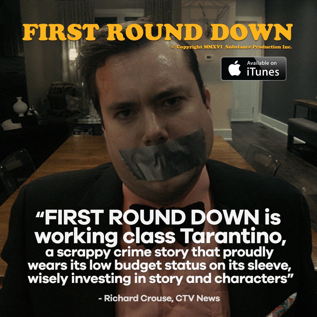 ButlrBros's tweet photo. @FirstRoundDown NOW AVAILABLE on @iTunes! https://t.co/nUUB4vvpza #cdnfilm #indiefilm #tarantino #BladesNBullets https://t.co/xtpt2L7b6P