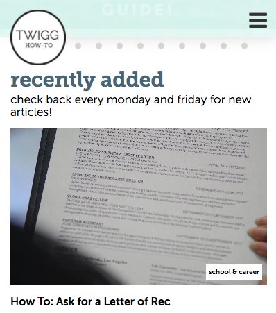 TwiggHowTo's tweet photo. Learn the intricacies of asking for a #letterofrec in our latest #school and #career article! #feminist #feminism <3
https://t.co/5etW53AIiS https://t.co/oLWDna2t9U
