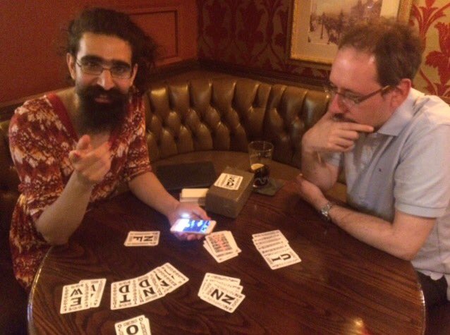 tranquilvale's tweet image. Using the Wibbell++ deck from @stuffByBez playtested with @flopiano. And us