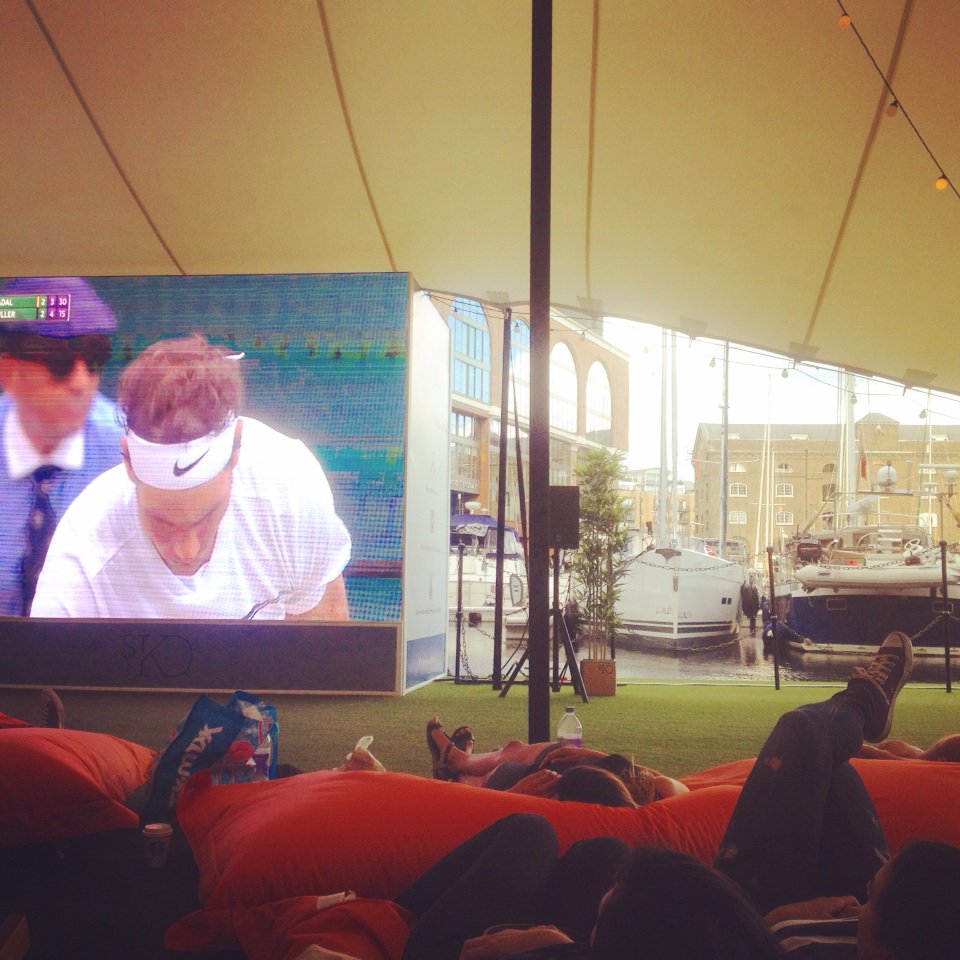 Rafa keeps believing #wimbledon #nadal #muller #showdown #tennisbattle #stkatherinesdock