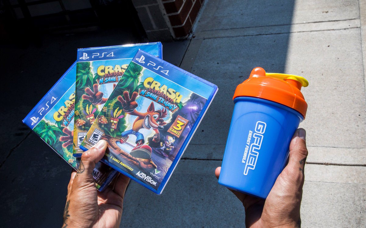 KenetikCliff's tweet image. To celebrate my 100k Twitter follower milestone, I'm giving away 10 copies of the Cash Bandicoot N'Sane Trilogy for PS4! Like &amp;amp; RT to enter!