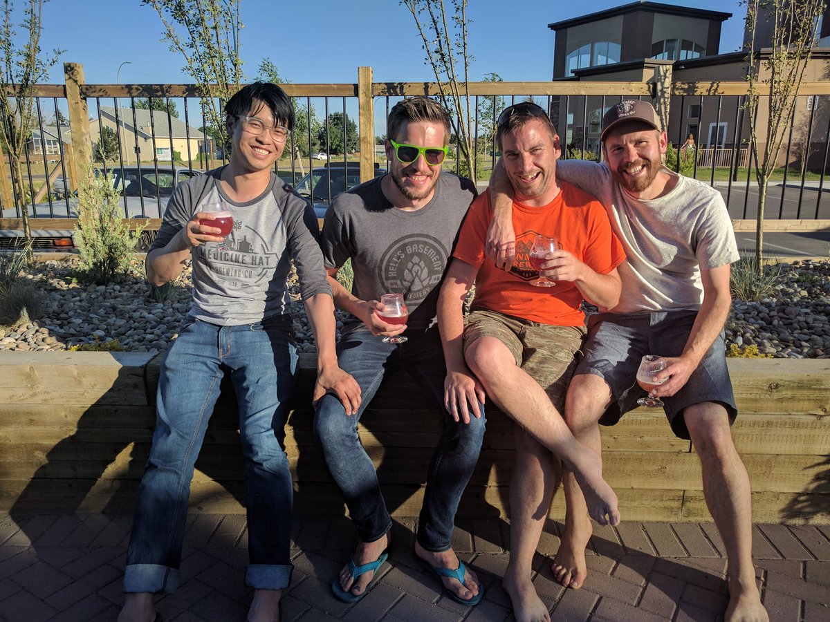 SolidSRedux's tweet photo. Well the South Alberta brewery Bachelor's party was successful. @MHBrewCo @HellsBasementMH @CouleeBrewCo https://t.co/2NOLrLSxVa