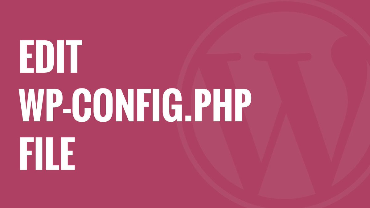 wpgurus1's tweet image. How to Edit wp-config.php ... - #PHPProgrammingLanguage #Wordpressblogger #WordPressChangeConfig #WordPressChangeWpconfig #WordPressConfig