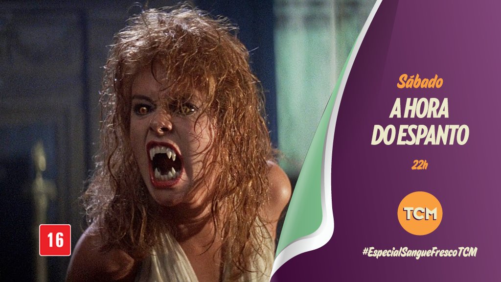 tcmbrasil's tweet photo. Lembra do medo que você passou com "A Hora do Espanto"? Sinta tudo outra vez com o #EspecialSangueFrescoTCM. https://t.co/ijBqb5C7Sy