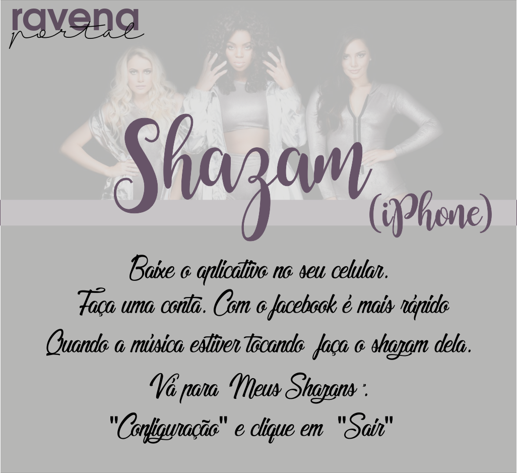 RavenaPortal's tweet photo. @ravena_oficial @laisbianchessi @jackie_ravena @SimRavena #SHAZAM | O Shazam se tornou uma importante ferramenta de divulgação, porém os ravenáticos tem usado-a bem pouco. https://t.co/sqfEEbd5mV