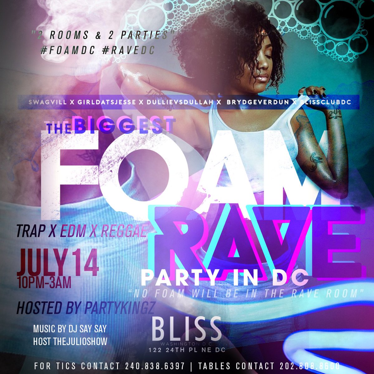 _Keirstennn's tweet photo. #FoamRaveDc this Friday at Bliss | 2 rooms #FoamDc x #RaveDc Trap vs Reggae vs Edm | 18+ everyone | Tics https://t.co/VzmTc4cfXf https://t.co/VdGzSACTad