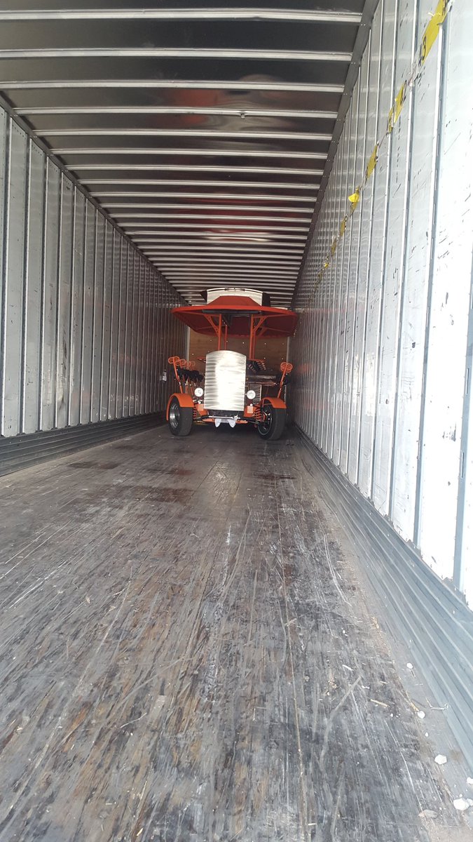 It's here! Getting ready to come off the truck.