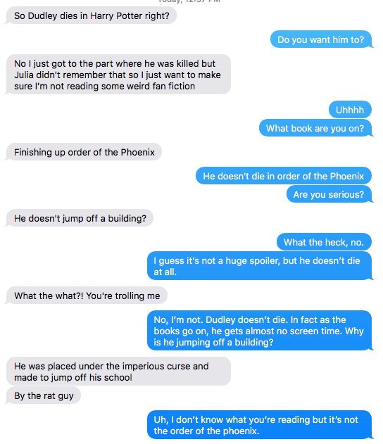 Shelley Zhang on Twitter: "Friend reading Potter for the first time. suddenly he's read a fanfiction Order of the Phoenix instead of the real one. https://t.co/tKNgT6usi6" / Twitter