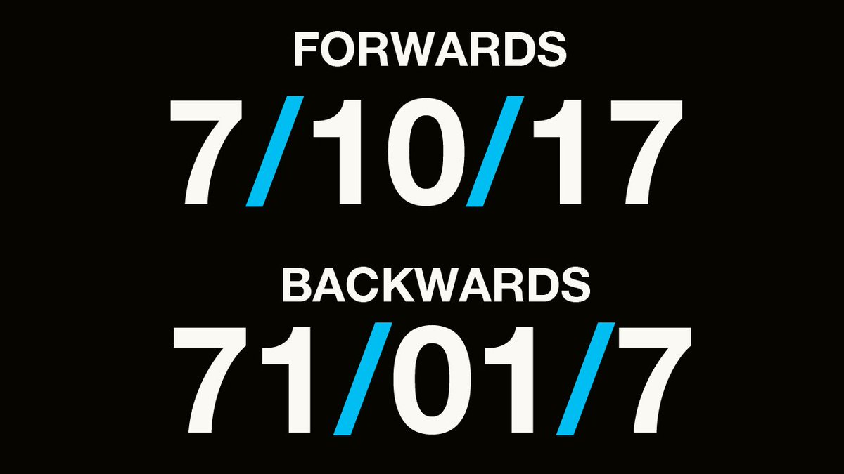 Check the date! It's the same forwards and backwards on #PalindromeDay bit.ly/2sIHRK9 https://t.co/GBqU8pEVPW