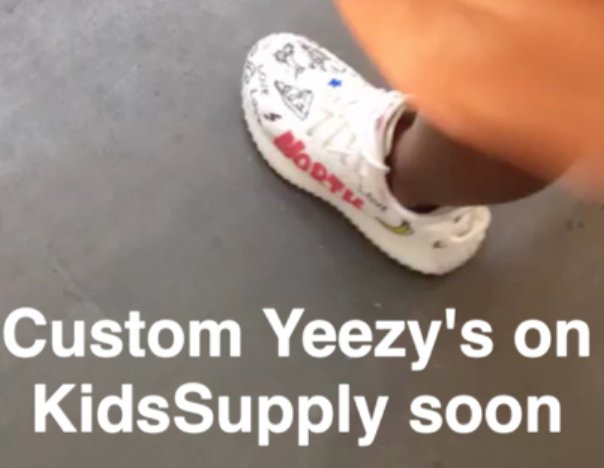 YEEZY MAFIA on X: CUSTOM INFANTS YEEZYS MADE BY AN 10 YEARS OLD ARTIST YOU  CAN HAVE YOUR OWN NAME ON IT TOO 17TH JULY ON   #MafiaSZN  / X