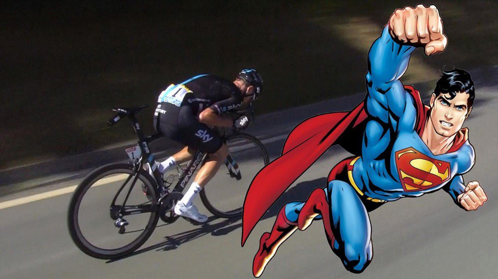 Discesa: qual è la posizione più efficace? Viaggio aerodinamico tra Froome e... Superman! it.eurosport.com/tutti-gli-spor…