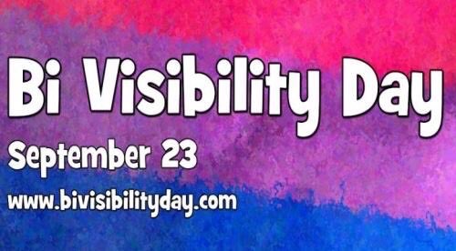 23 September 2017 Bi Visibility Day ::: invite your LGBTI+ friends and allies on Facebook: 
facebook.com/events/4578474… #BiVisibilityDay