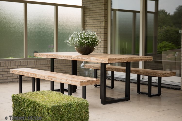 Timberstyle_'s tweet image. Genieten van 't heerlijke weer met deze unieke set van tafel en 2 banken! timber-style.nl
#teak #buiten #sfeervol #meubels #design